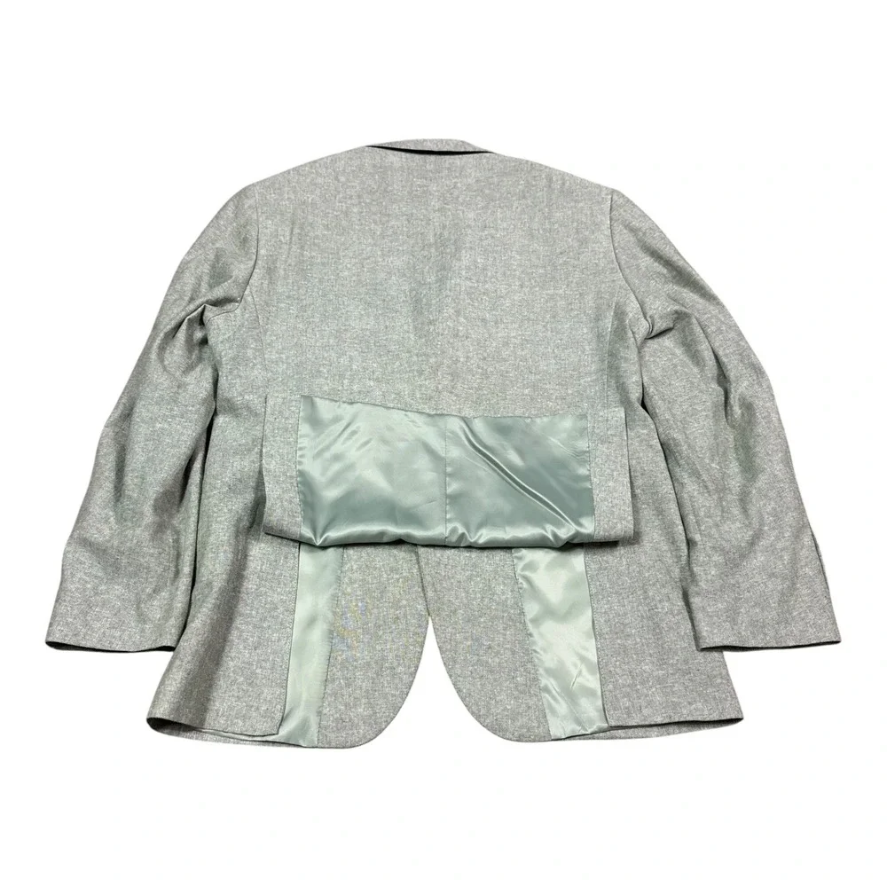 Stafford Signature Classic Fit Light Green Linen Blend Sport Coat Men's 38 Short